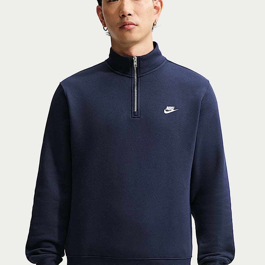 Nike Solo Swoosh Men's Fleece Quarter-Zip Top. Nike.com